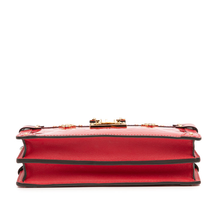 Louis Vuitton Monogram Vernis Trunk Pochette Rouge – GABY PARIS Authentique