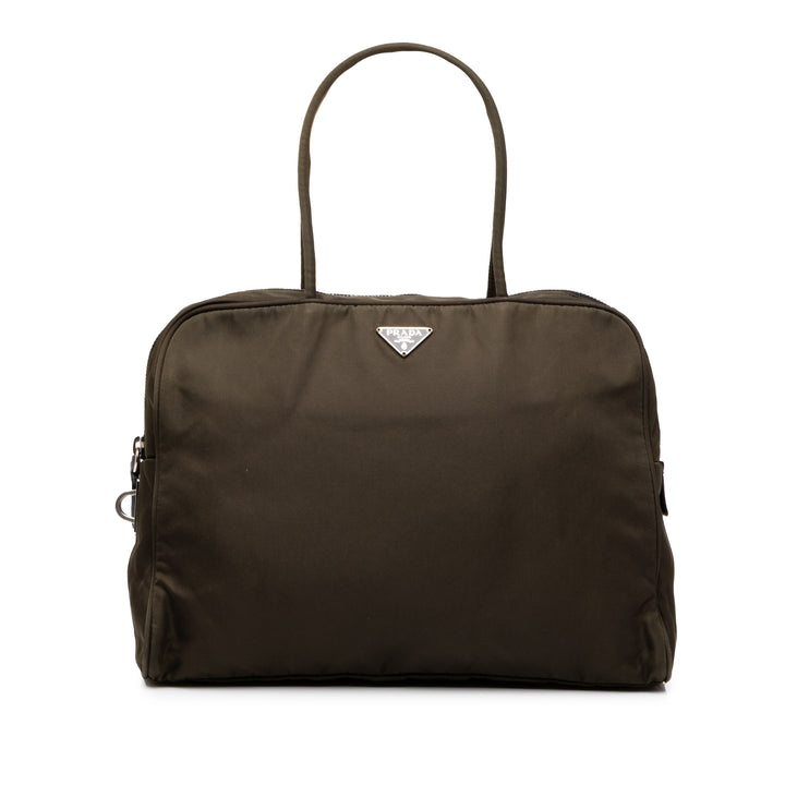 Prada Sac à main Tessuto Marron – vue principale – GABY PARIS