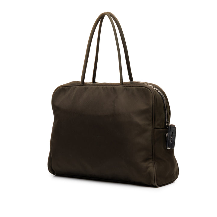Prada Sac à main Tessuto Marron – vue 2 – GABY PARIS