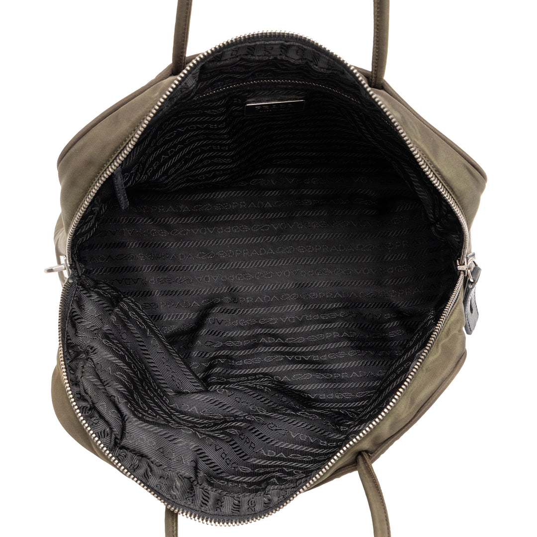 Prada Sac à main Tessuto Marron – vue 4 – GABY PARIS