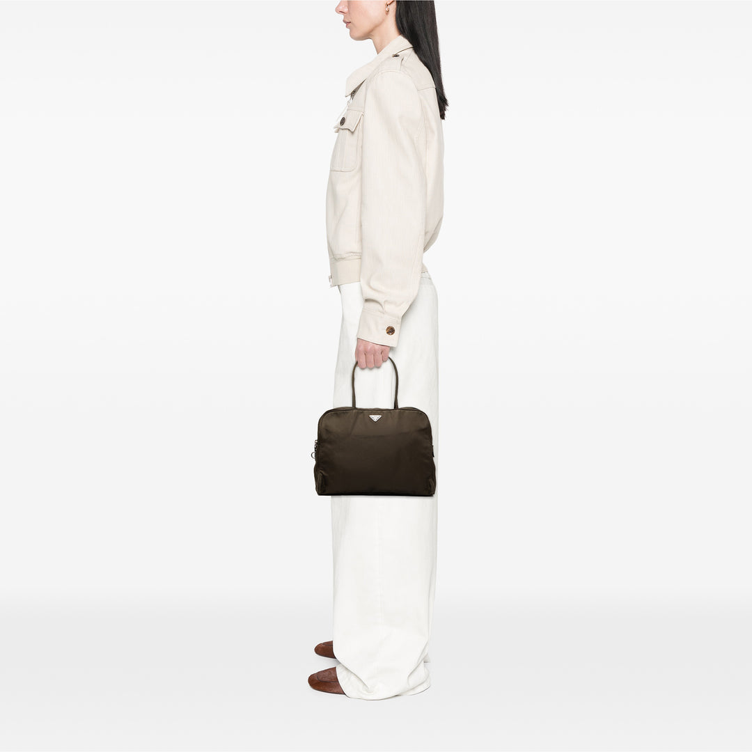 Prada Sac à main Tessuto Marron – vue 6 – GABY PARIS