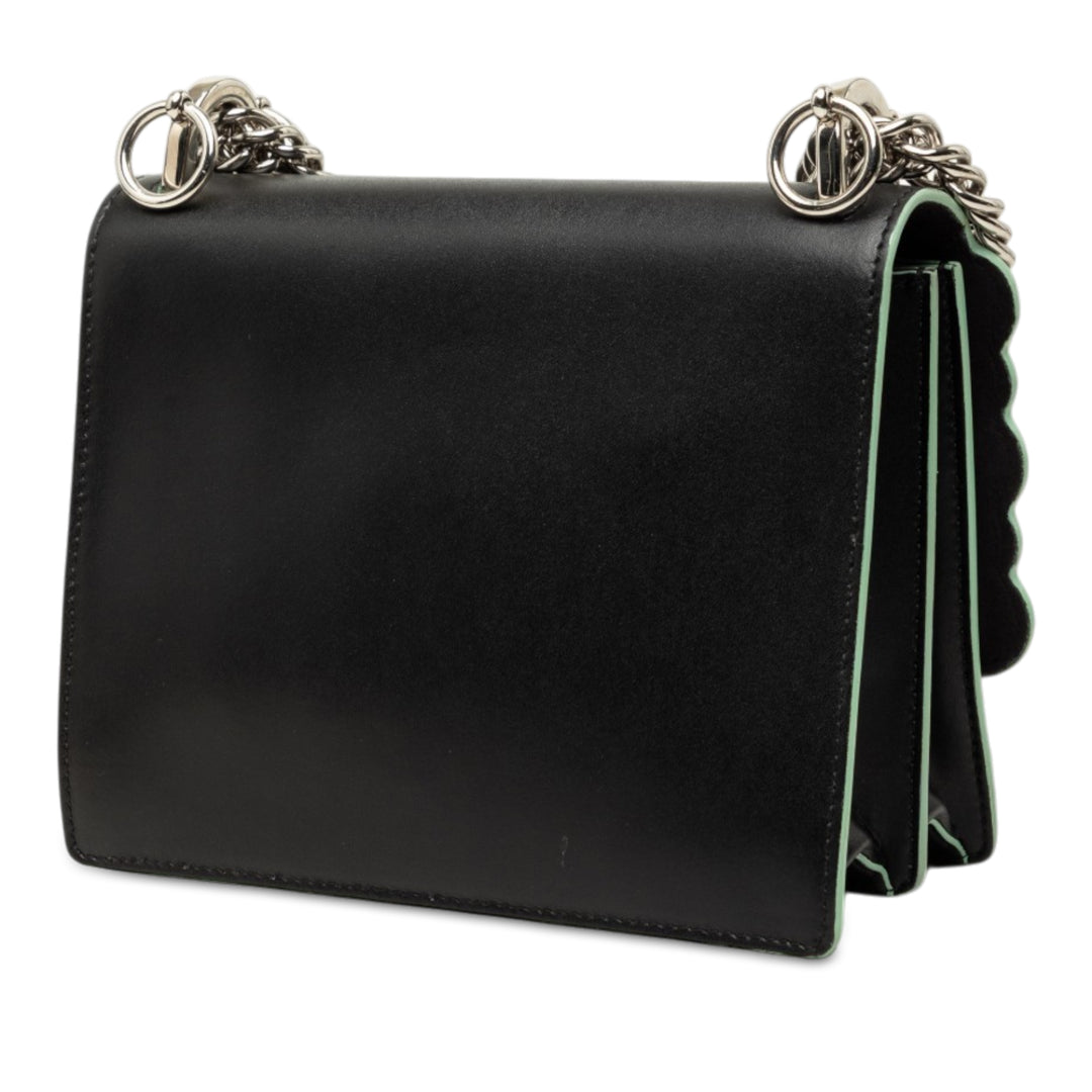 Scalloped et Acrylic Studs Kan I Sac Mini Noir