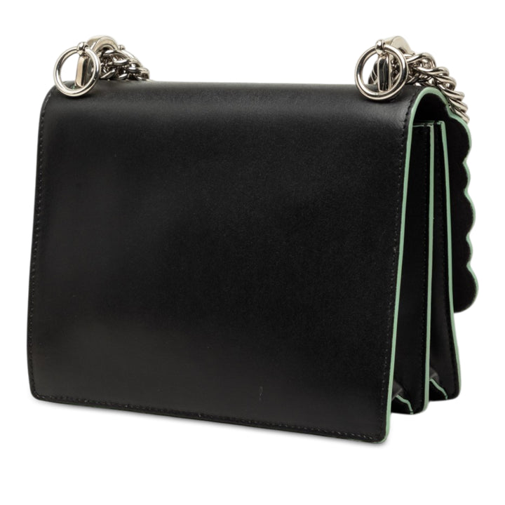 Scalloped et Acrylic Studs Kan I Sac Mini Noir