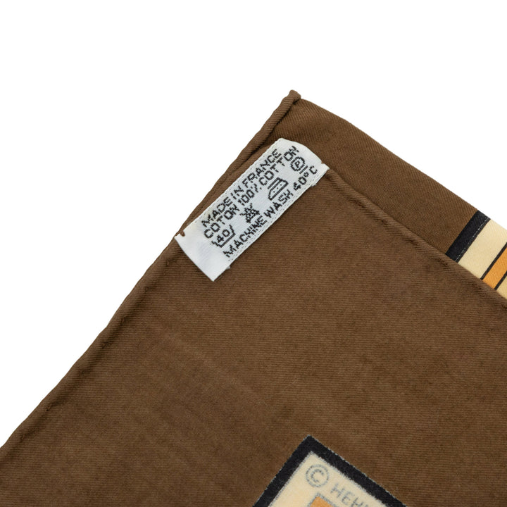 Hermès Equestrian Foulard 65 Marron – vue 5 – GABY PARIS