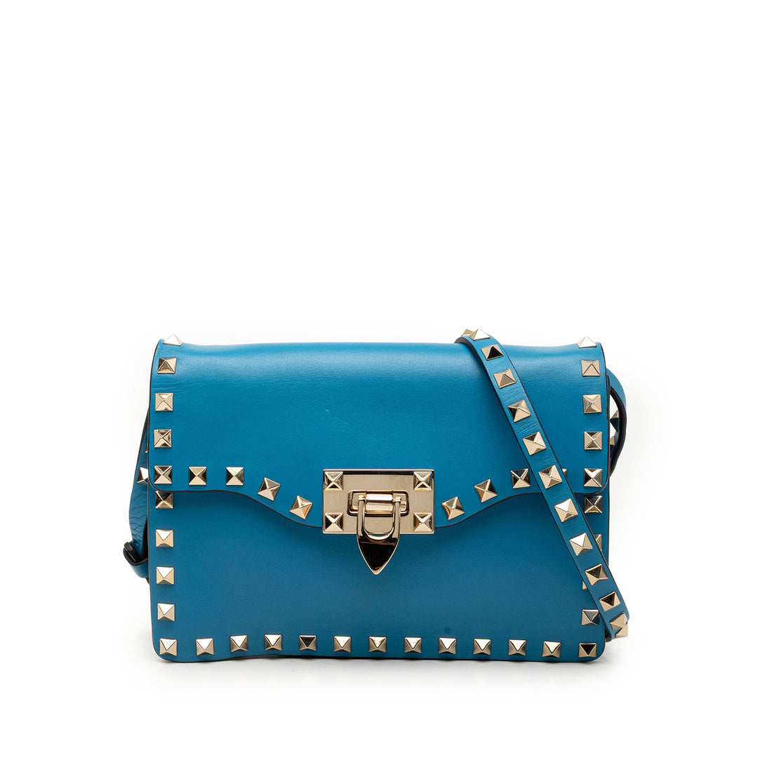 Rockstud à rabat Sac Mini Bleu