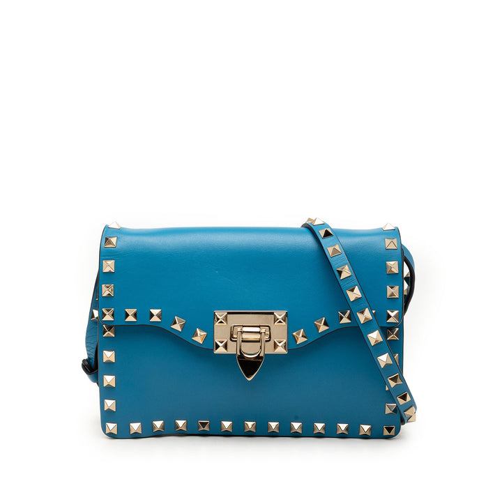 Rockstud à rabat Sac Mini Bleu