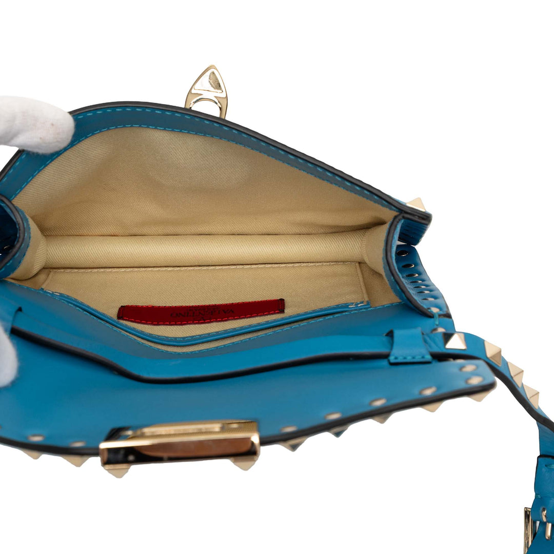 Rockstud à rabat Sac Mini Bleu