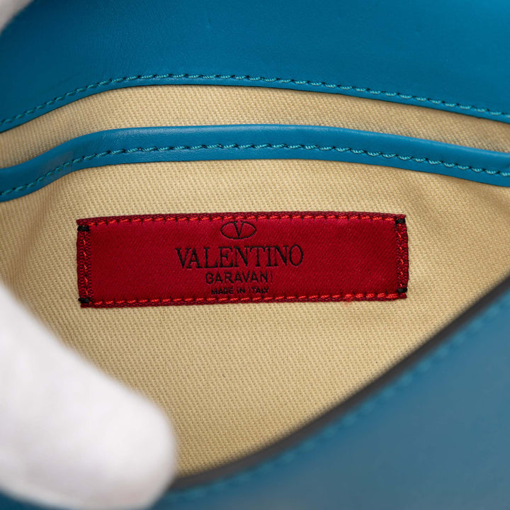 Rockstud à rabat Sac Mini Bleu