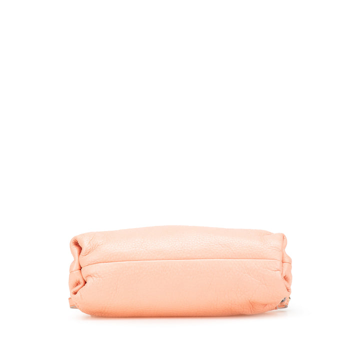 Leather Lily Bow Satchel Orange - Gaby Paris