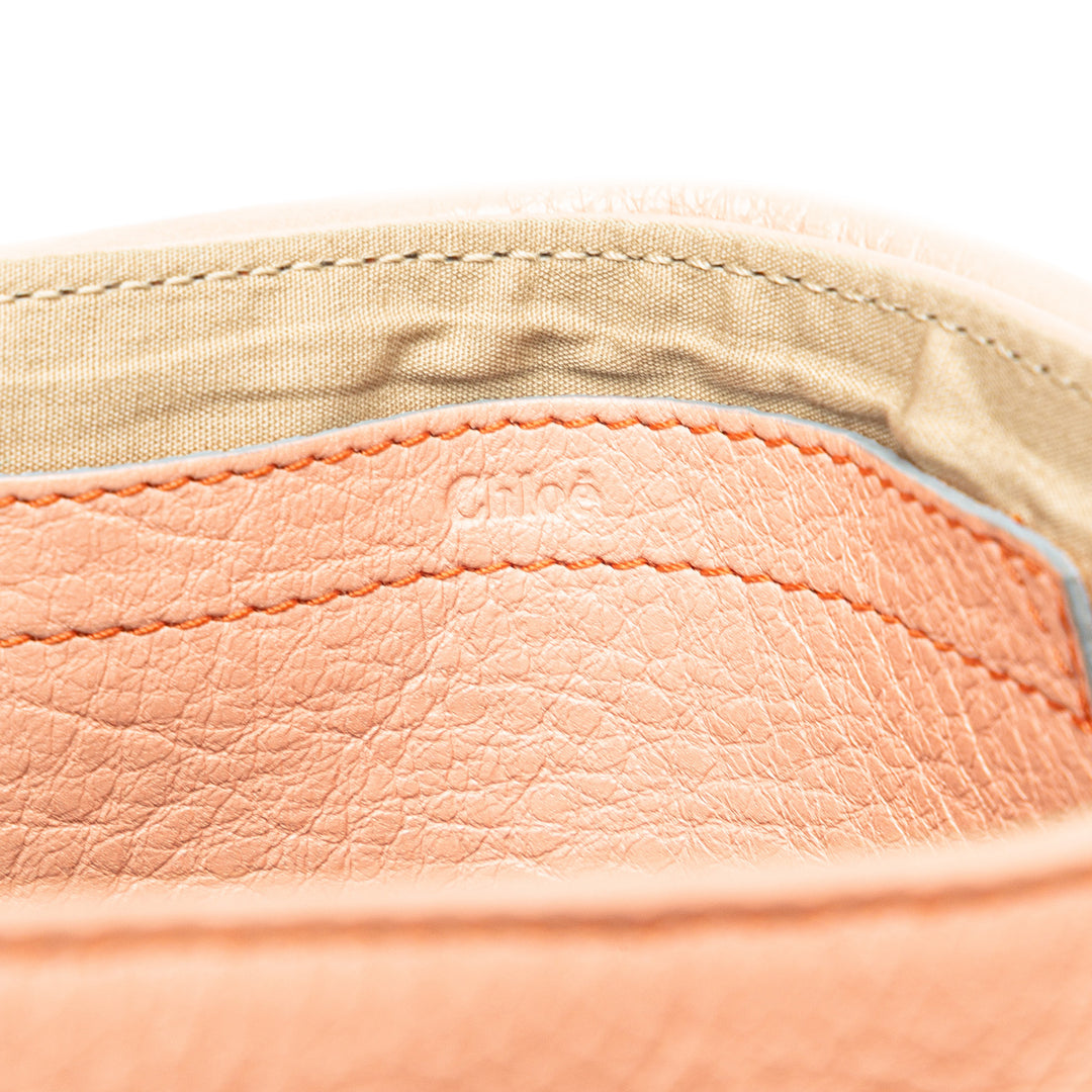 Leather Lily Bow Satchel Orange - Gaby Paris