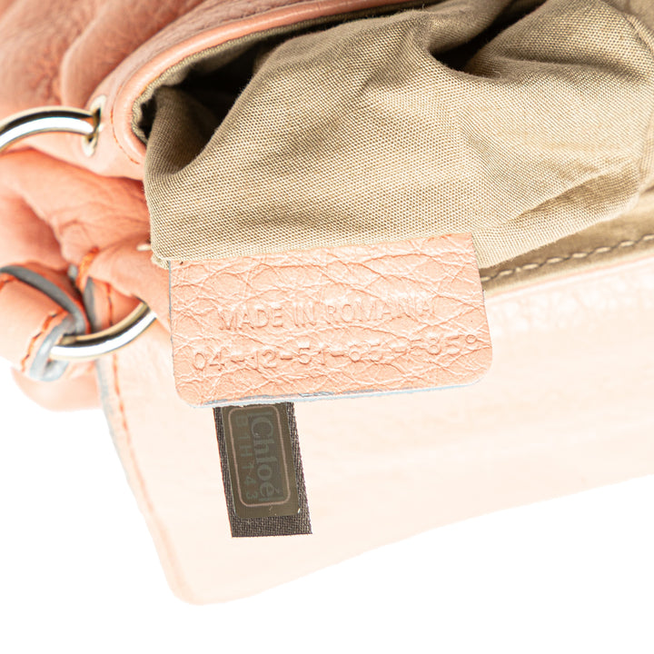 Leather Lily Bow Satchel Orange - Gaby Paris