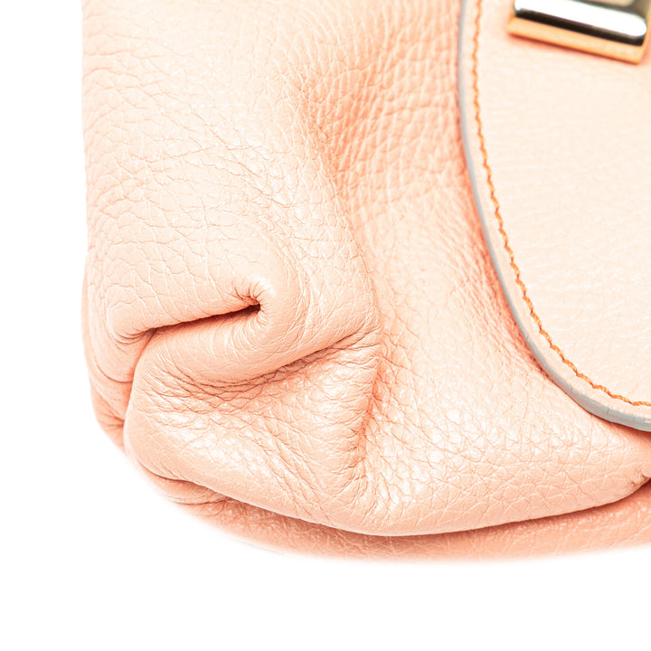 Leather Lily Bow Satchel Orange - Gaby Paris