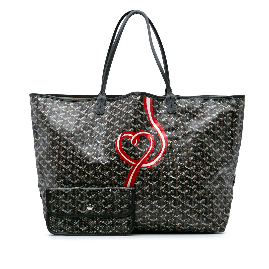 Goyardine Coeur Ruban Saint Louis GM Black - Gaby Paris