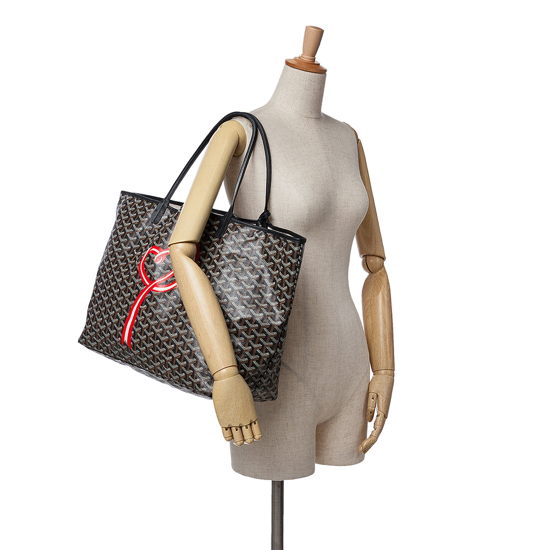 Goyardine Coeur Ruban Saint Louis GM Black - Gaby Paris