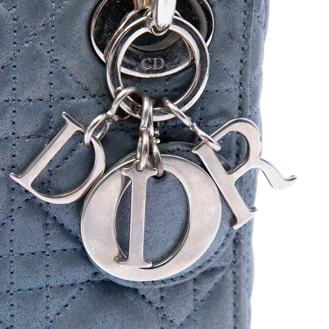 Dior Mini Iridescent Cuir d'agneau Cannage Lady Dior