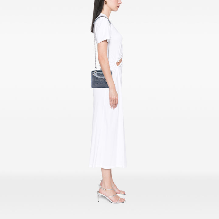 Dior Mini Iridescent Cuir d'agneau Cannage Lady Dior
