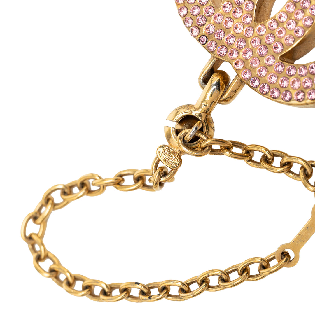 CC plaqué Strass Bijou de sac Doré