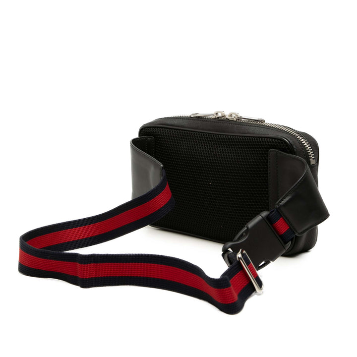Web Night Courrier Sac ceinture GG Supreme Noir