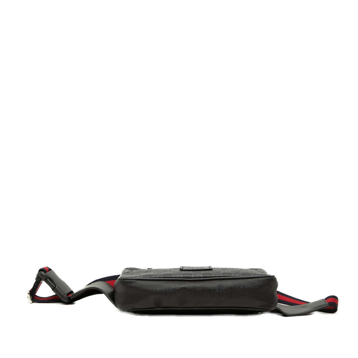 Web Night Courrier Sac ceinture GG Supreme Noir