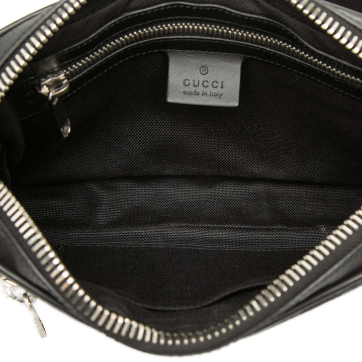 Web Night Courrier Sac ceinture GG Supreme Noir