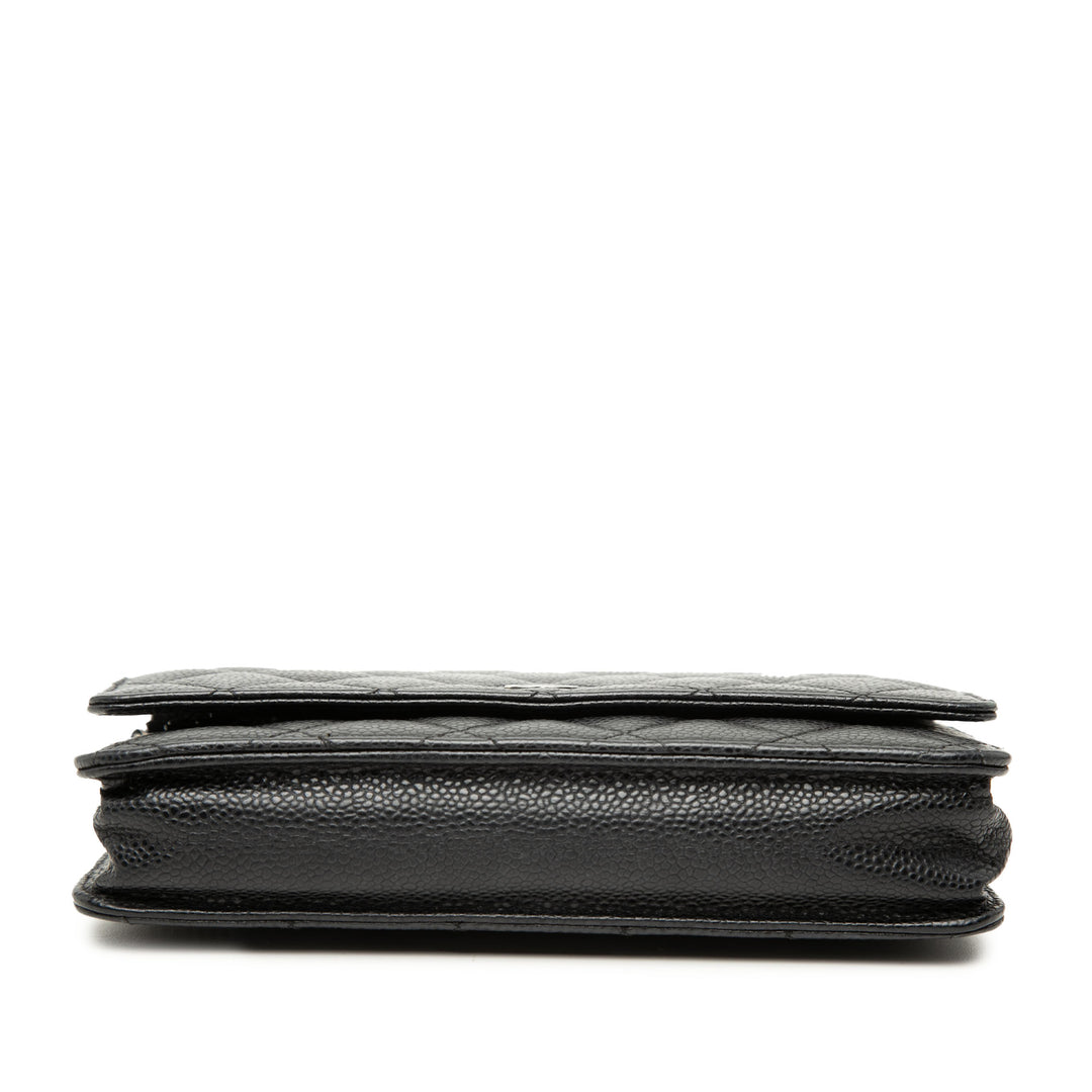 Chanel CC Matelassé Caviar Wallet on Chain