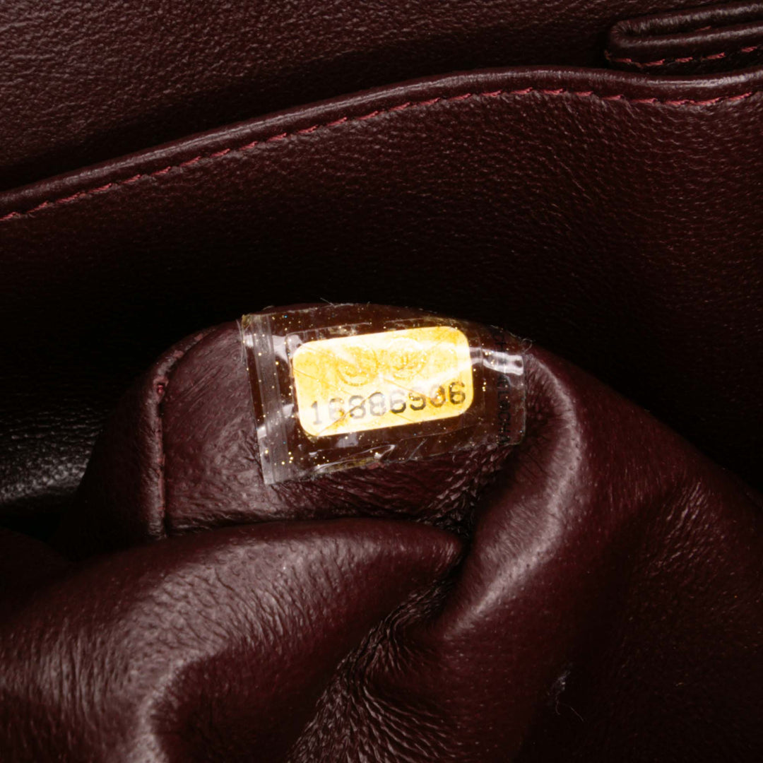 Medium Classic Lambskin Double Flap Black - Gaby Paris