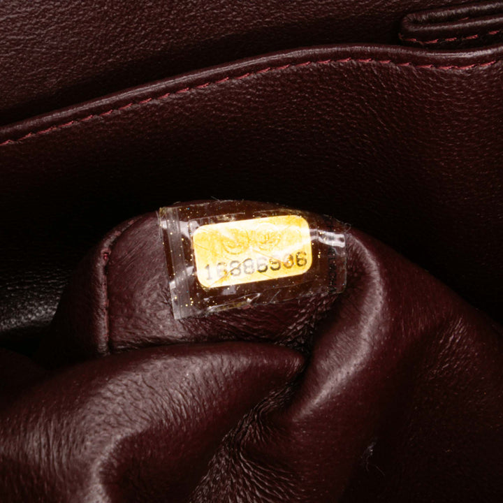 Medium Classic Lambskin Double Flap Black - Gaby Paris