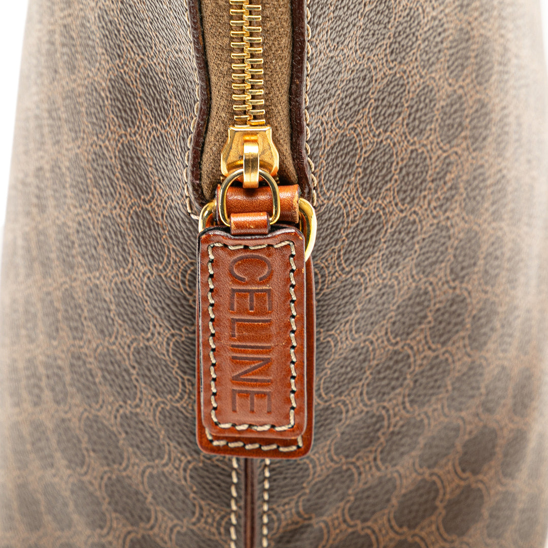 Macadam Coated Canvas Dome Satchel Brown - Gaby Paris