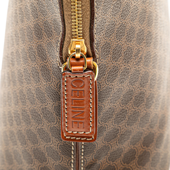 Macadam Coated Canvas Dome Satchel Brown - Gaby Paris