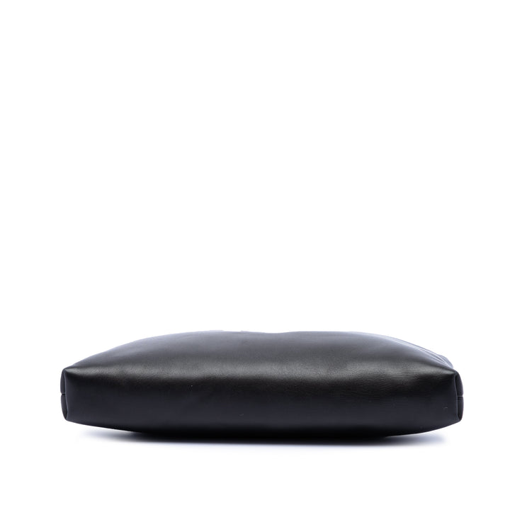 Saint Laurent Cuir d’agneau Monogram Long Calypso Zipped Pochette