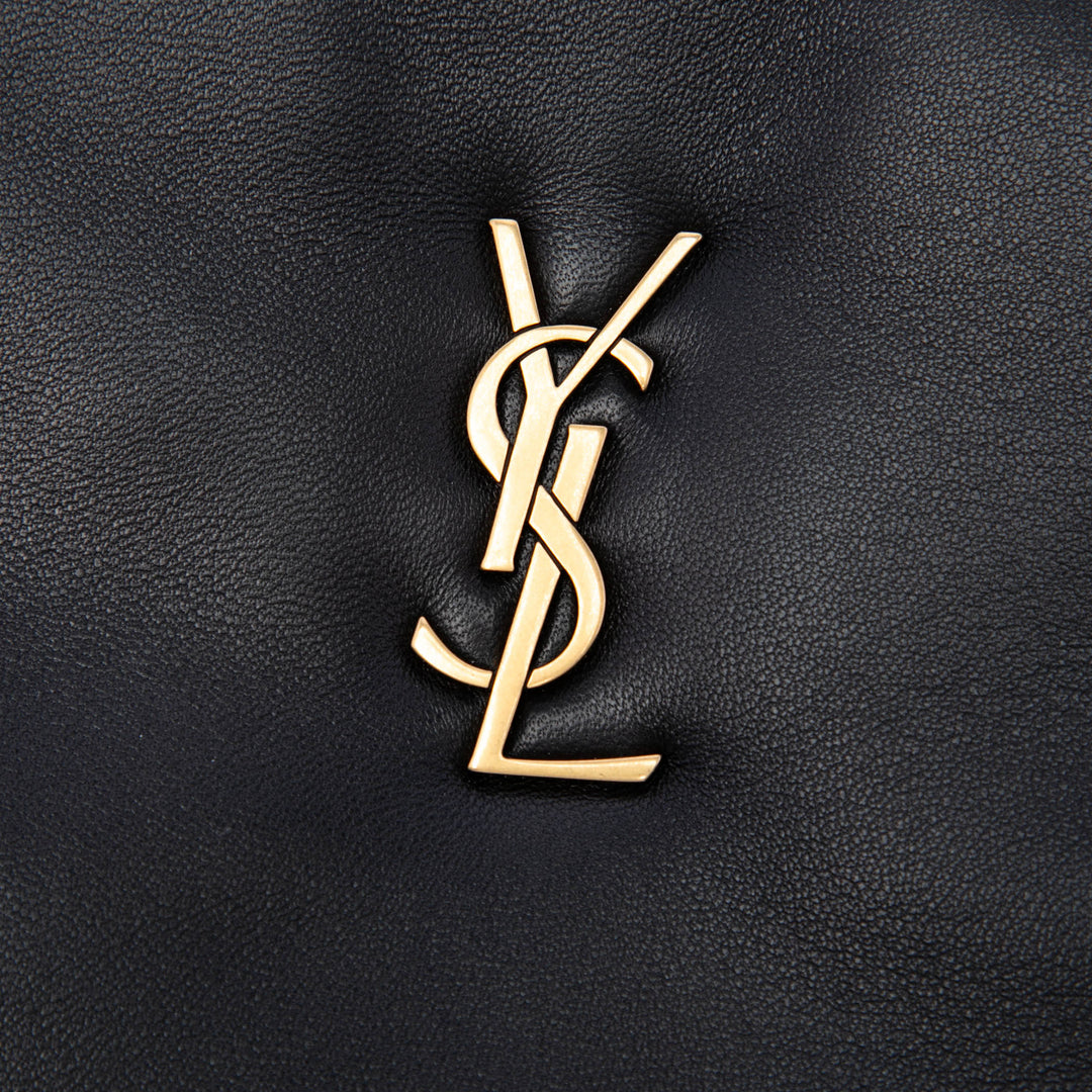 Saint Laurent Cuir d’agneau Monogram Long Calypso Zipped Pochette