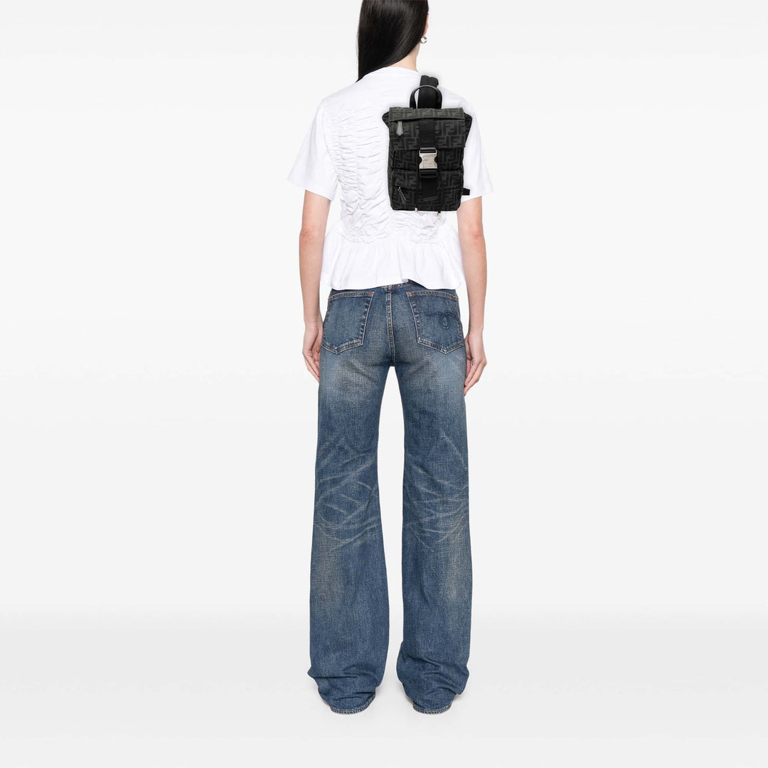 Fendi Small Zucca Toile Fendiness Sac à dos
