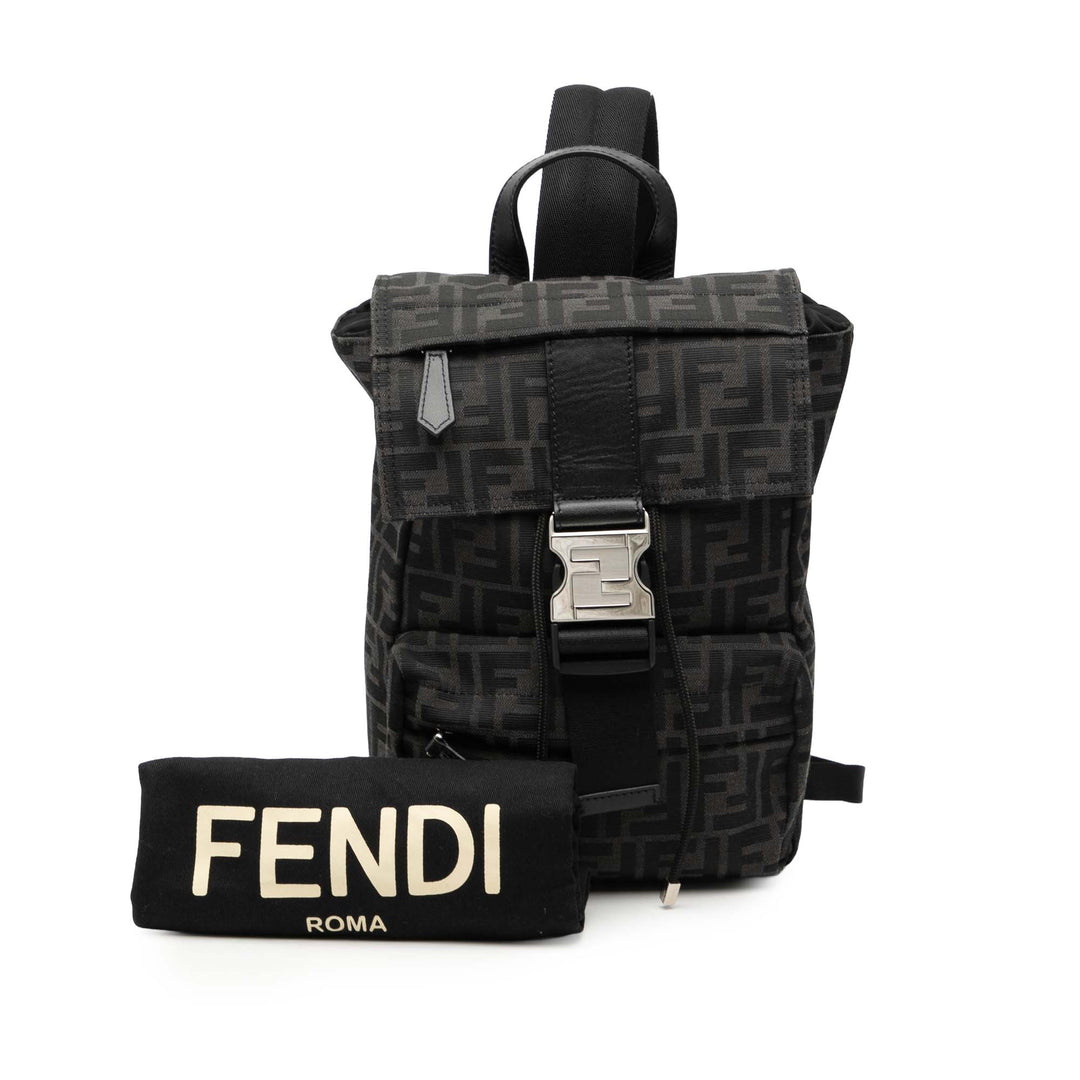 Fendi Small Zucca Toile Fendiness Sac à dos