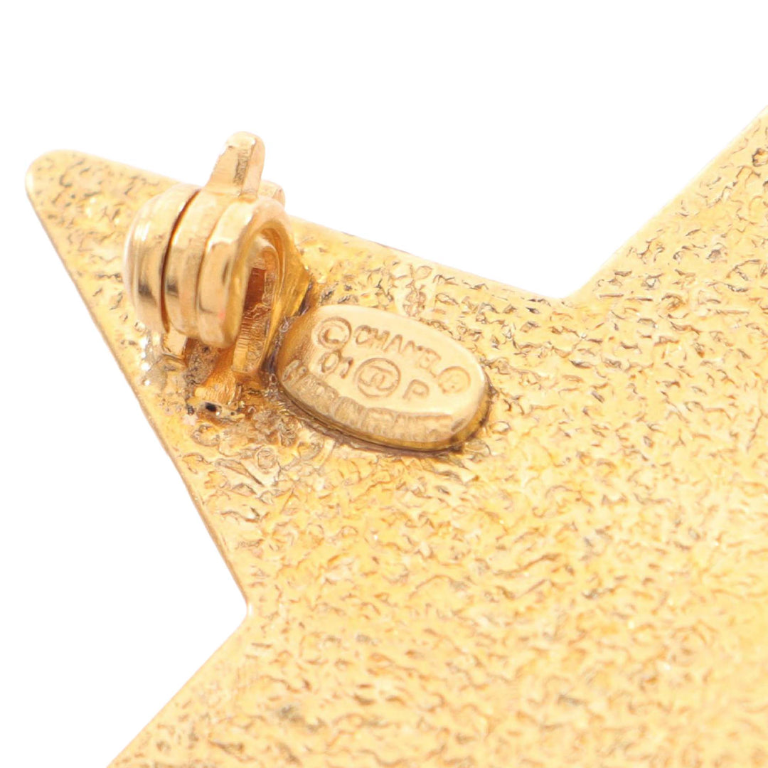 Chanel plaqué Émail CC Star Broche – GABY PARIS Authentique