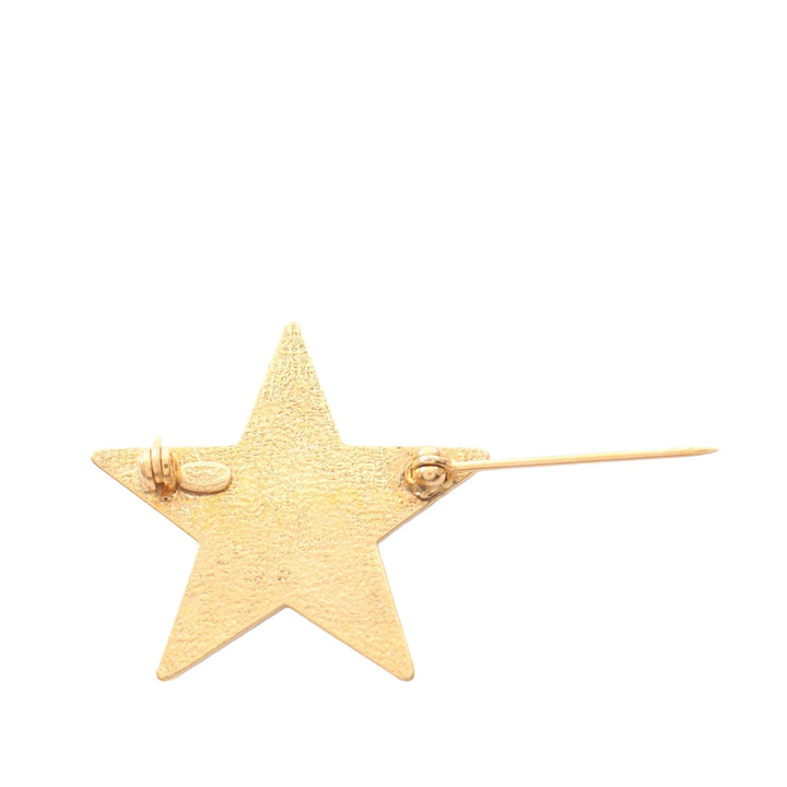Chanel plaqué Émail CC Star Broche – GABY PARIS Authentique