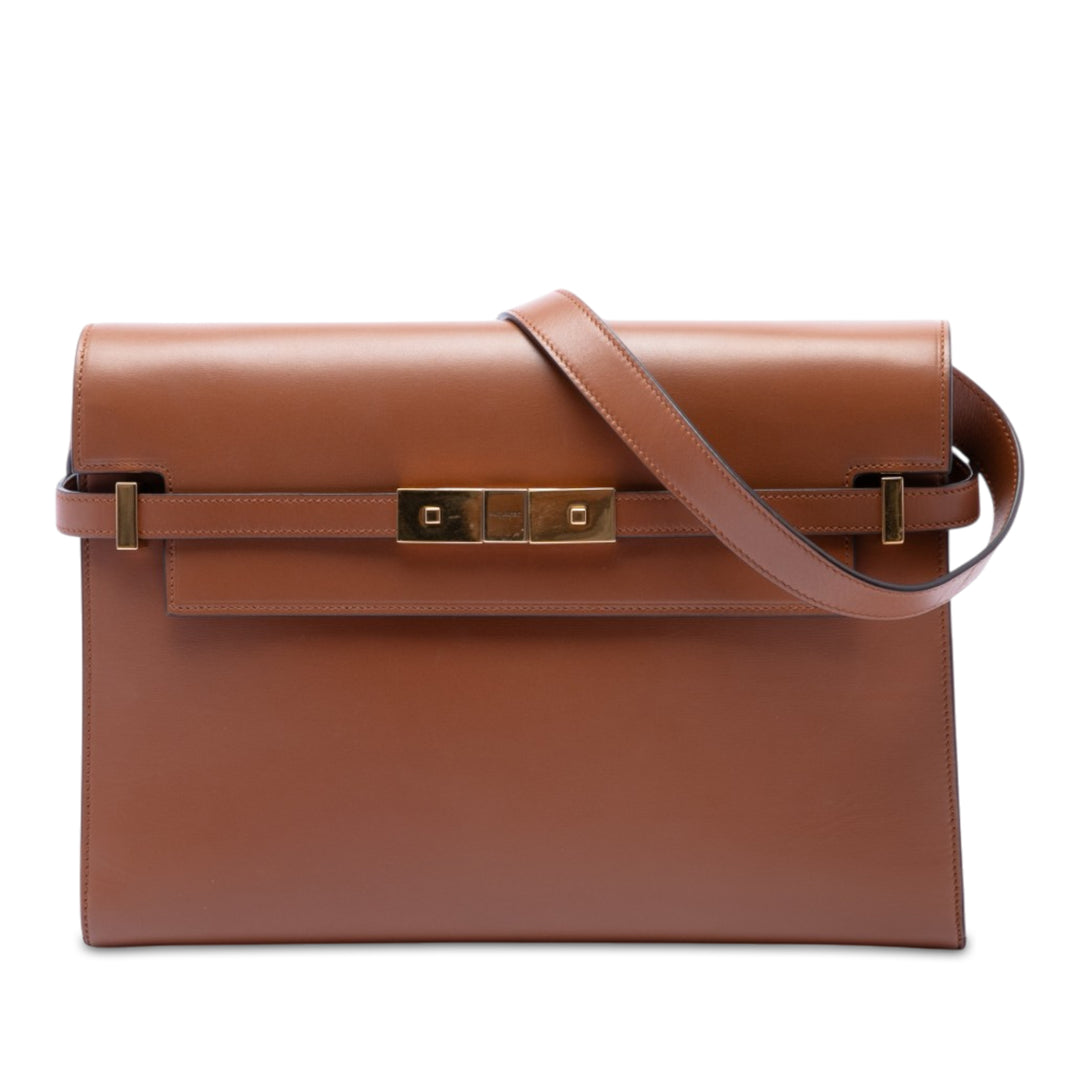 Manhattan Sac Moyen Cuir de veau lisse Marron