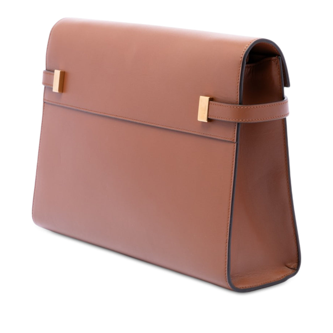 Manhattan Sac Moyen Cuir de veau lisse Marron