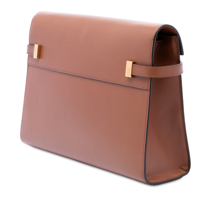 Manhattan Sac Moyen Cuir de veau lisse Marron