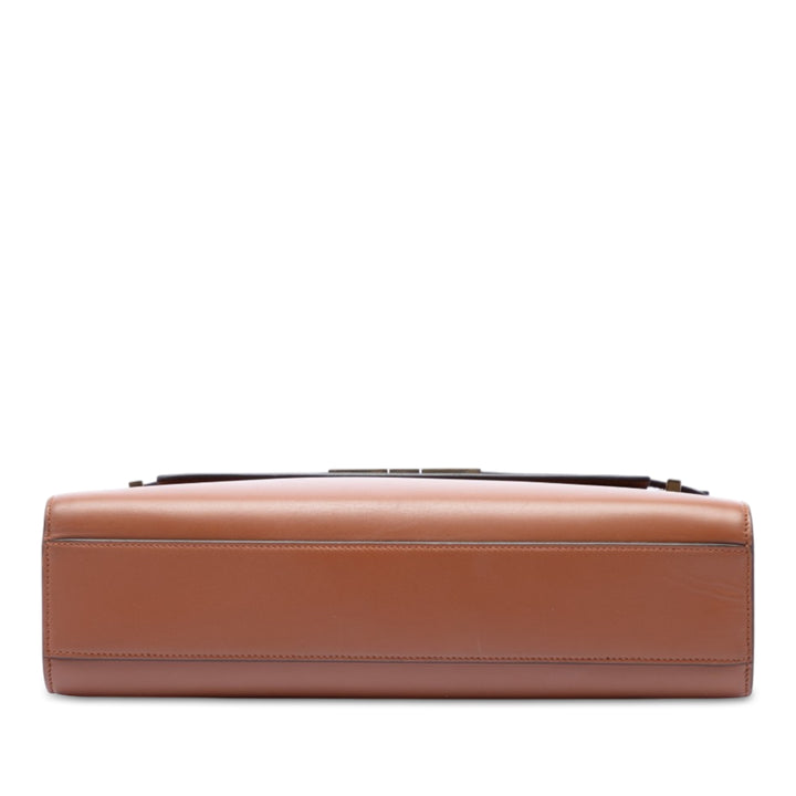 Manhattan Sac Moyen Cuir de veau lisse Marron