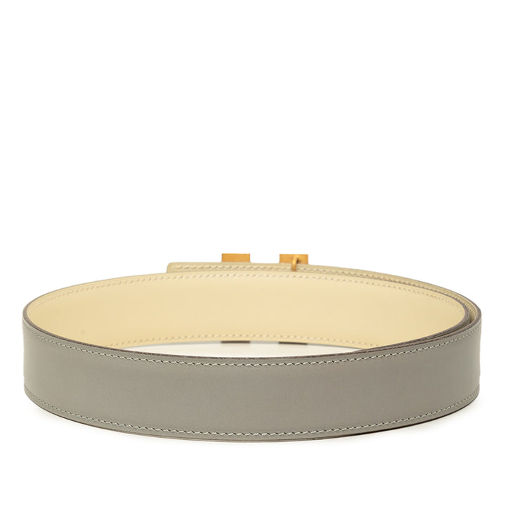 Box Veau Cadena H Réversible Ceinture Box Gris