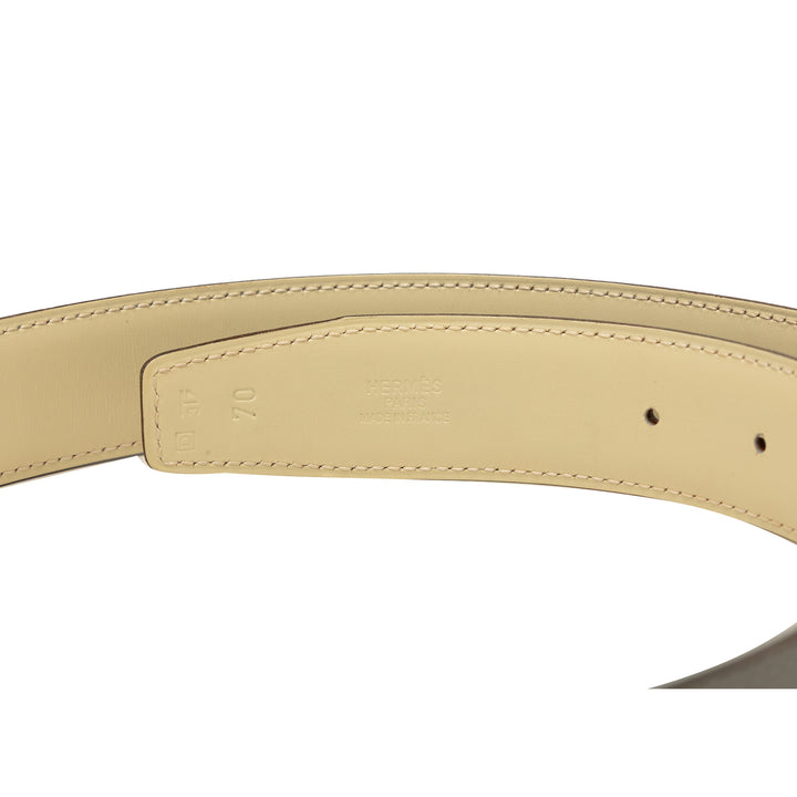 Box Veau Cadena H Réversible Ceinture Box Gris