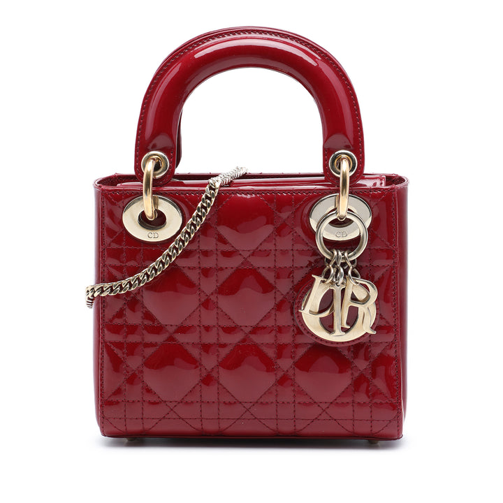 Lady Dior Cannage Mini Rouge