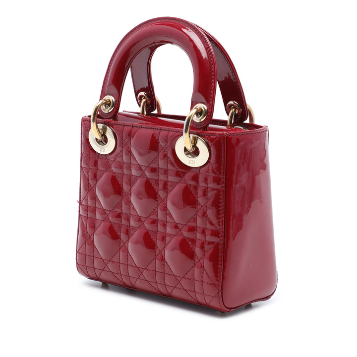 Lady Dior Cannage Mini Rouge