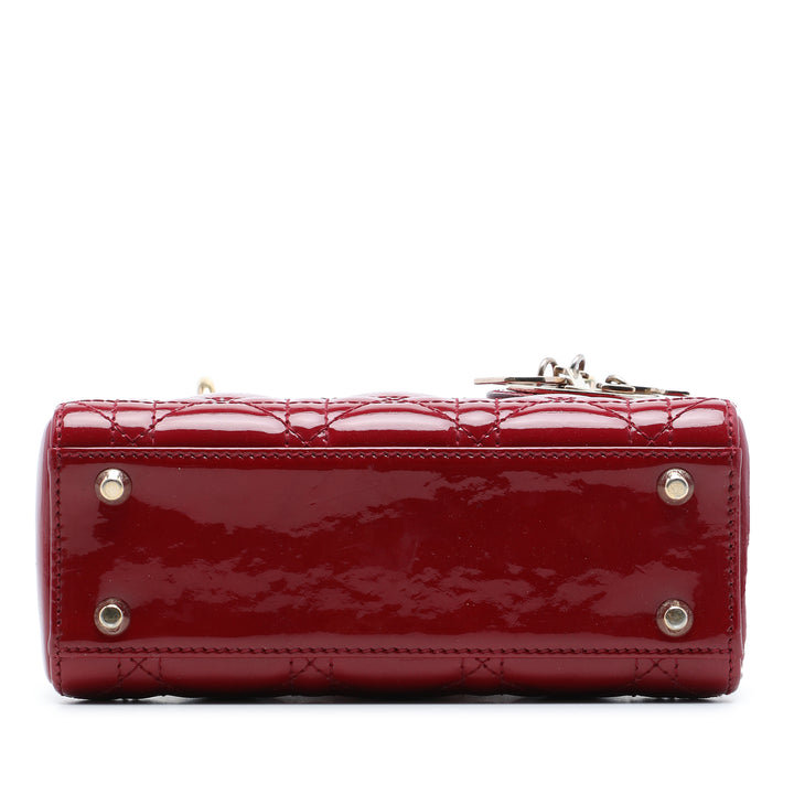 Lady Dior Cannage Mini Rouge