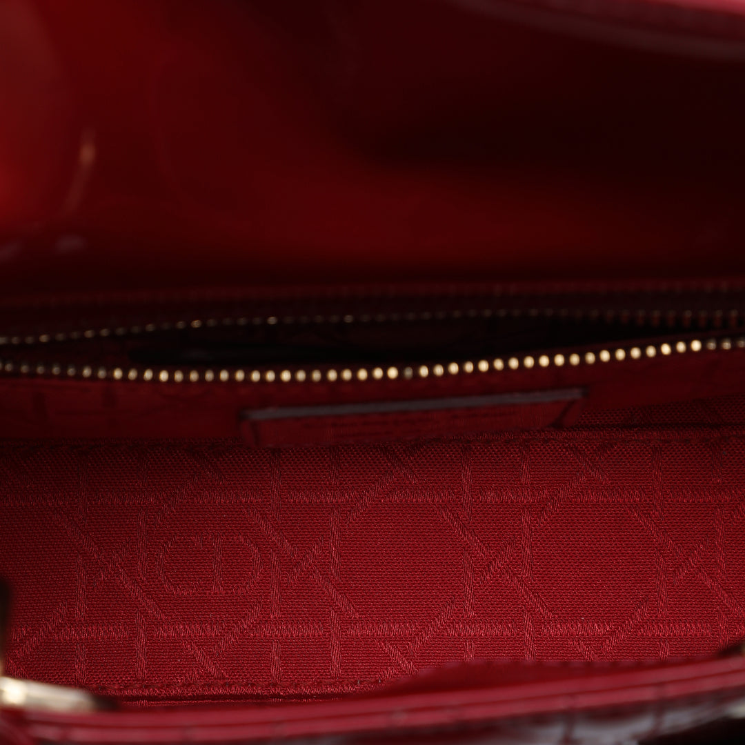 Lady Dior Cannage Mini Rouge