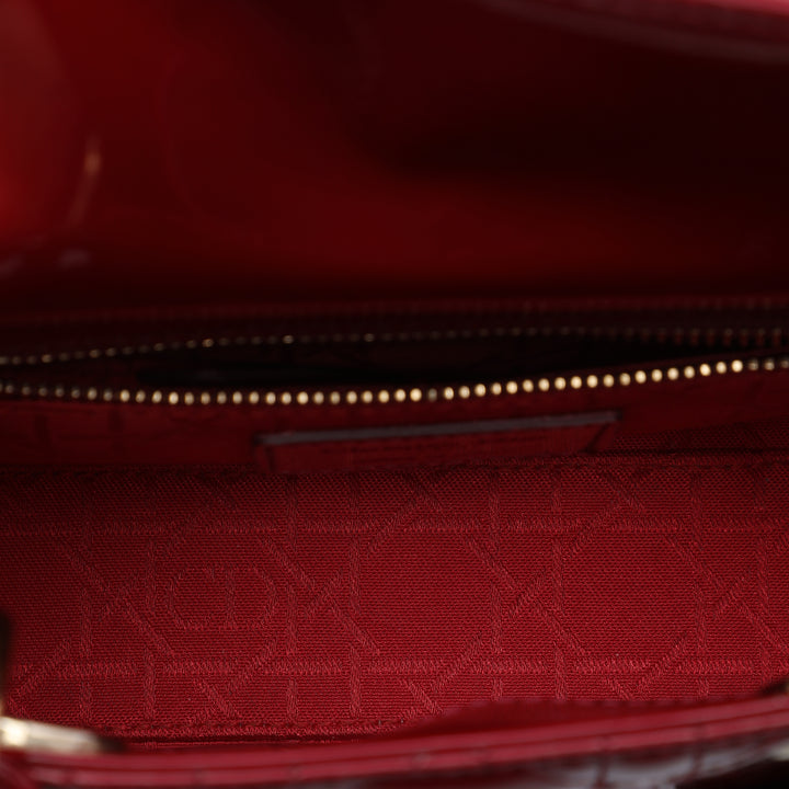 Lady Dior Cannage Mini Rouge