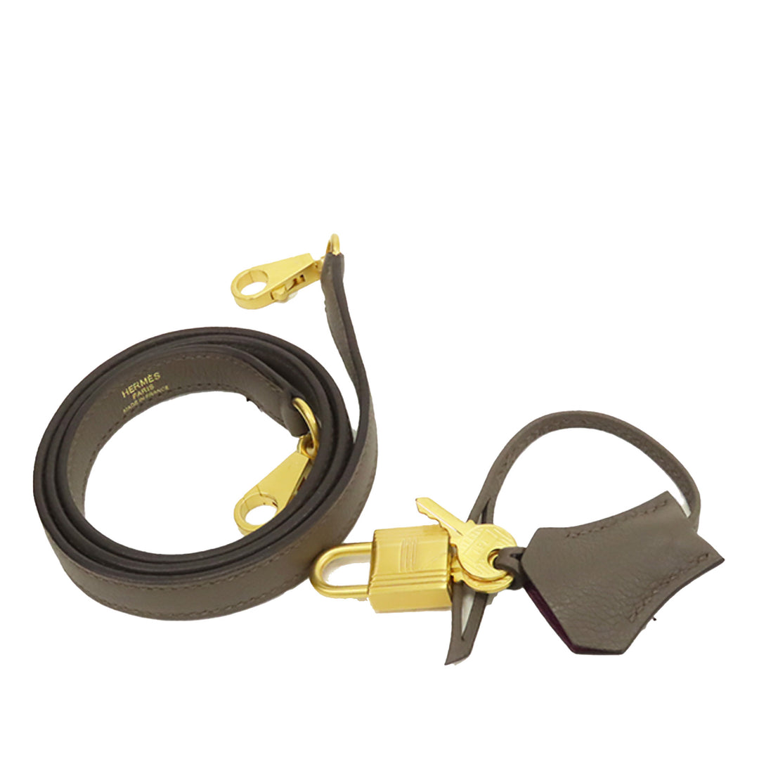 Hermès Special Order Evercolor Kelly II Retourne 28 Violet – GABY PARIS Authentique