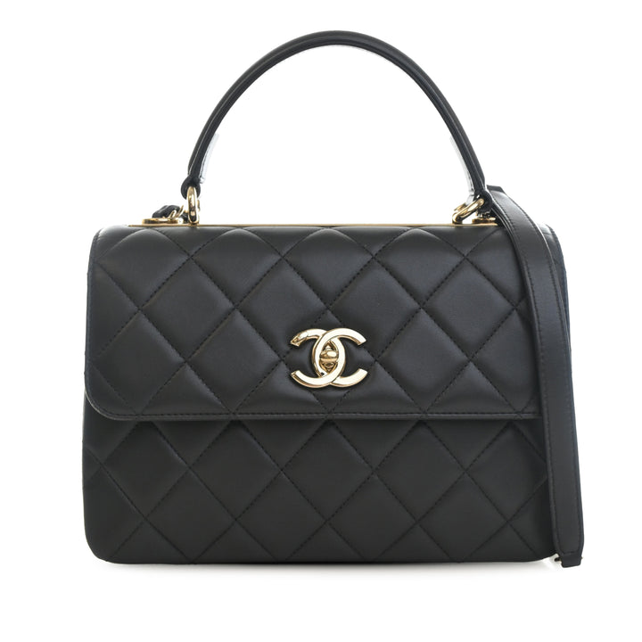 Chanel Small Matelassé Cuir d’agneau Trendy CC anse supérieure à rabat