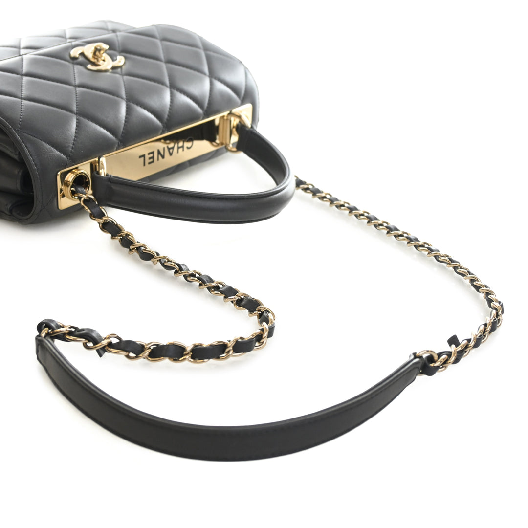 Chanel Small Matelassé Cuir d’agneau Trendy CC anse supérieure à rabat