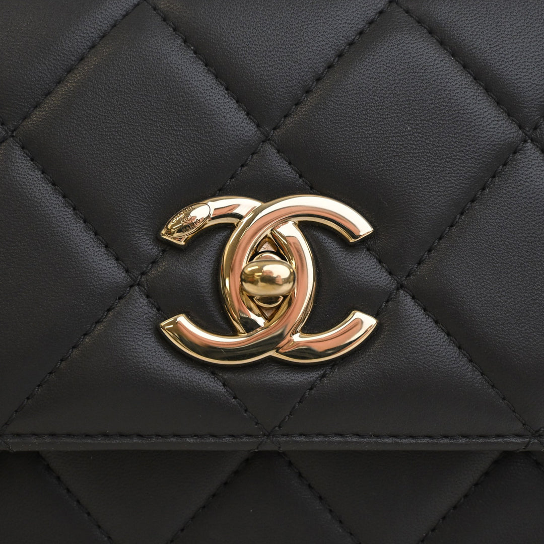 Chanel Small Matelassé Cuir d’agneau Trendy CC anse supérieure à rabat